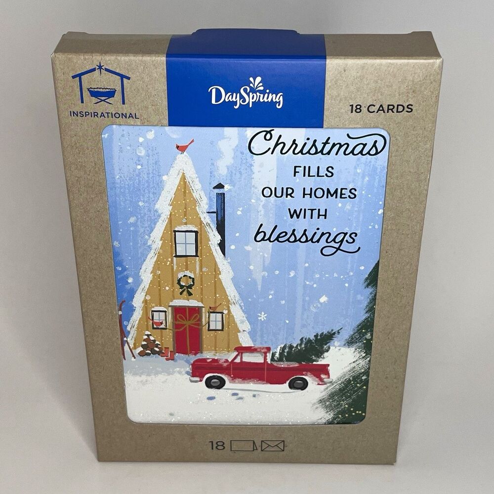 DaySpring Inspirational Religious Christmas Boxed Greeting Cards 18 Count - NEW